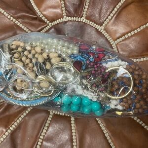 UNTESTED 4+lbs jewelry lot from estate & thrift antique store AS IS c…
